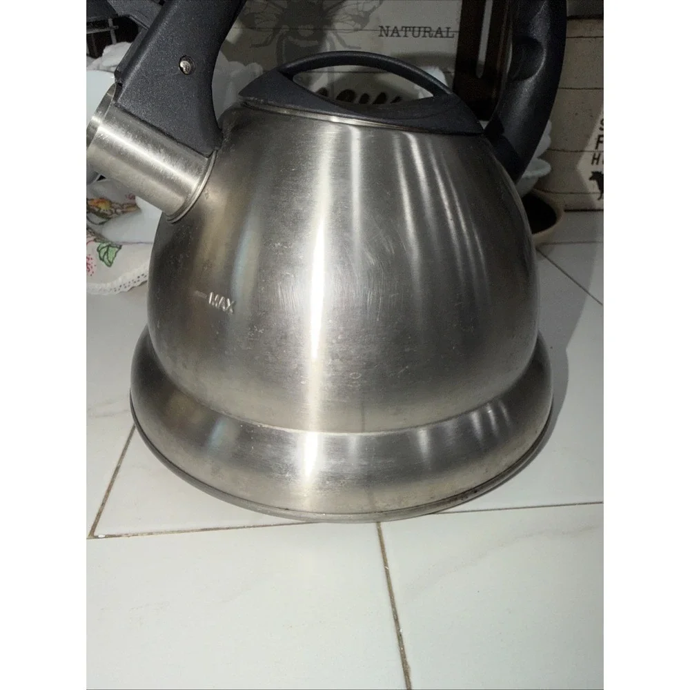 Whistling‎ Tea Kettle Stainless Teapot Induction, Gas, Electric Range Top Kettle